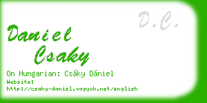 daniel csaky business card